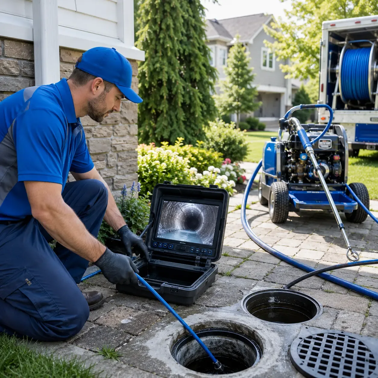Outdoor drain cleaning professionals serving Floresville, TX