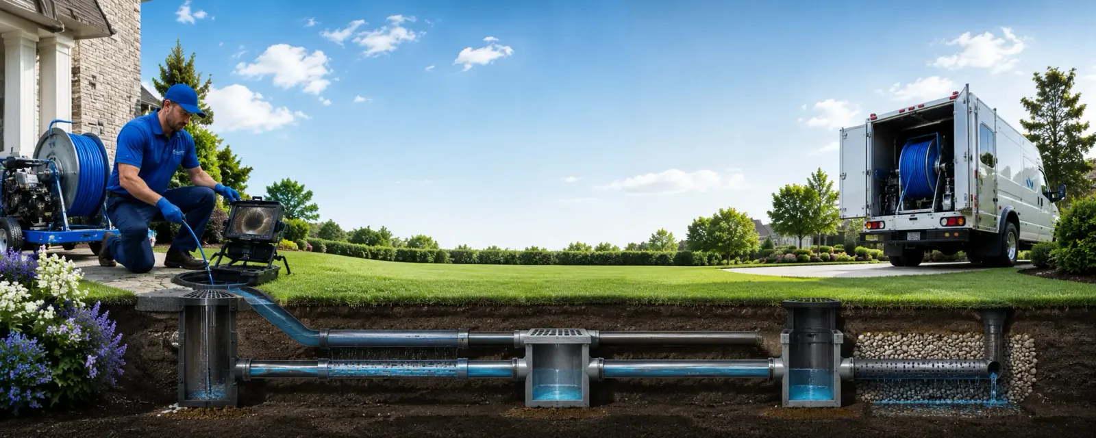 Outdoor drain cleaning information for Floresville, TX